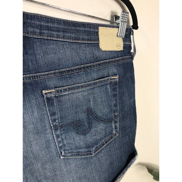AG Women's 27 Hailey Ex-Boyfriend Roll-Up Jean Denim Shorts Distressed Everyday - Picture 4 of 9